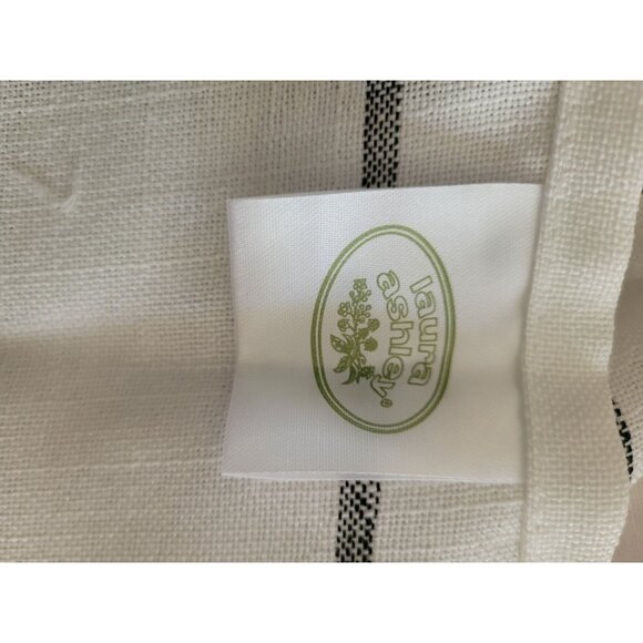 Laura Ashley 12-Piece Black White Check Plaid Poly Napkin Set NEW cottage core - Picture 4 of 7